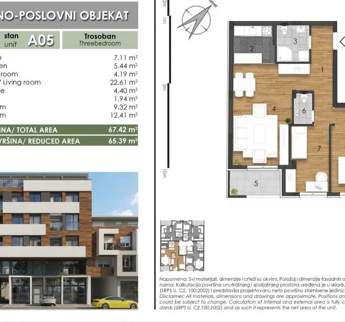 Trosoban stan Telep - Izgradnja – Novi Sad | Linea Casa