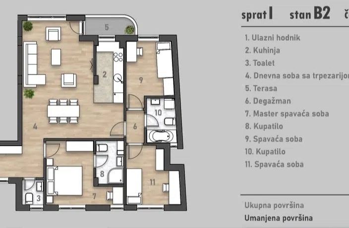Četvorosoban stan - izgradnja Socijalno – Novi Sad | Linea Casa
