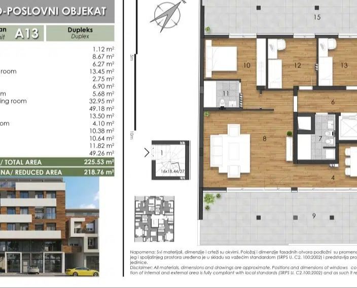 Penthouse sa 100m2 krovne terase – Novi Sad | Linea Casa